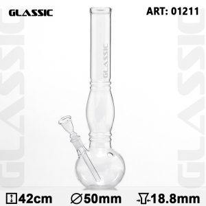 Bongo szklane H 42 cm szlif 18,8 mm Φ 50 mm  Glassic